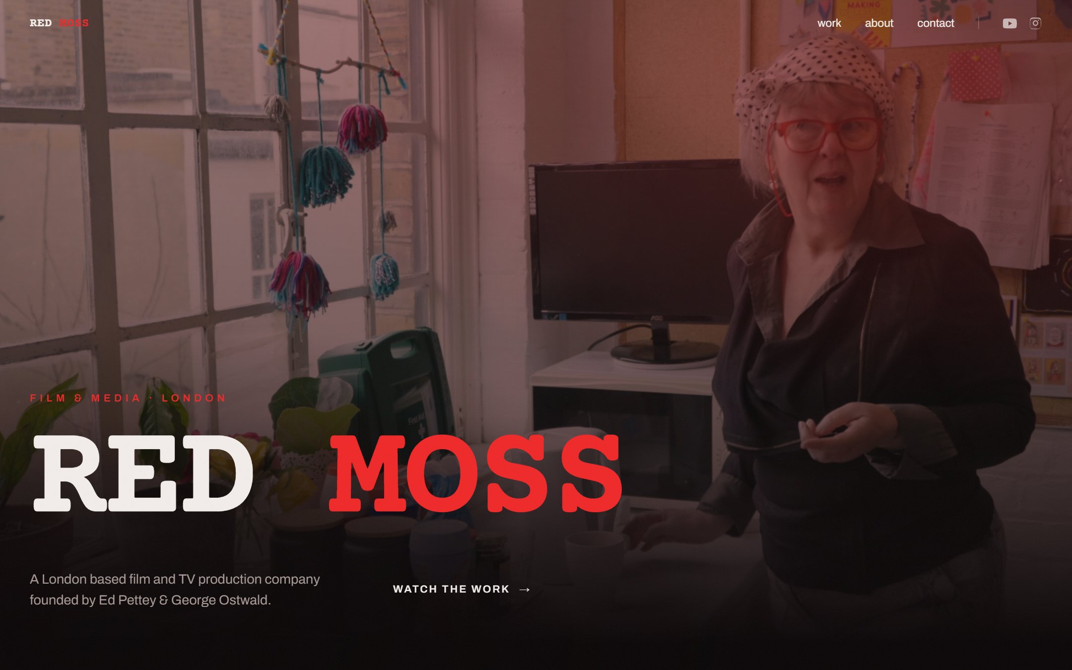 Red Moss, a London film and media studio making original comedy and drama, designed and built by Meko
